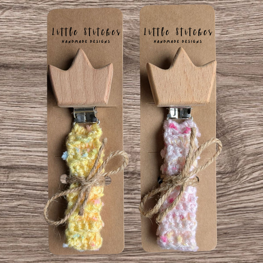 Crown Pacifier Clip