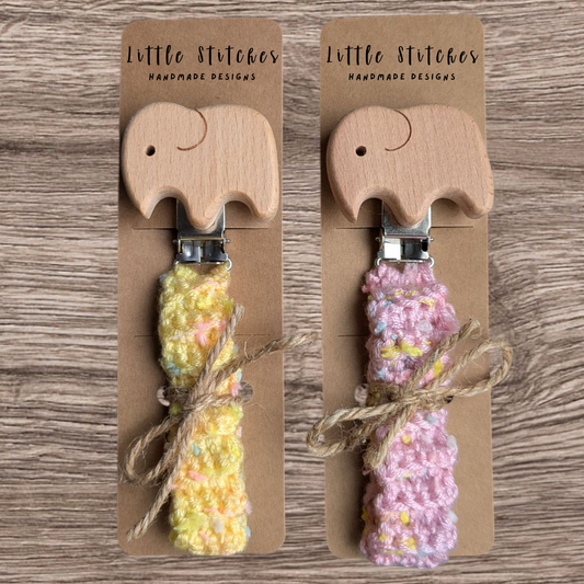 Elephant Pacifier Clip