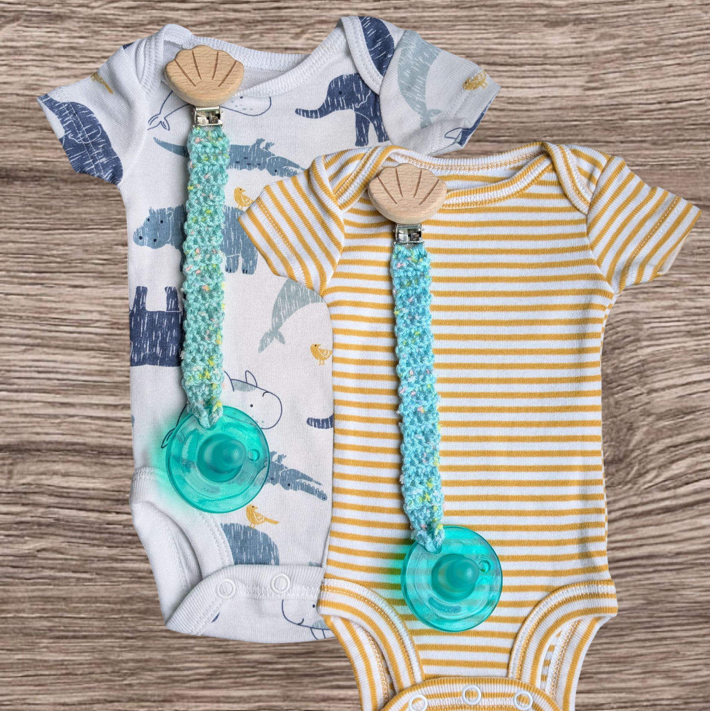 Mushroom Pacifier Clip