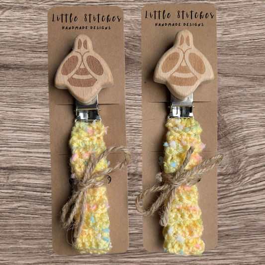 Bee Pacifier Clip