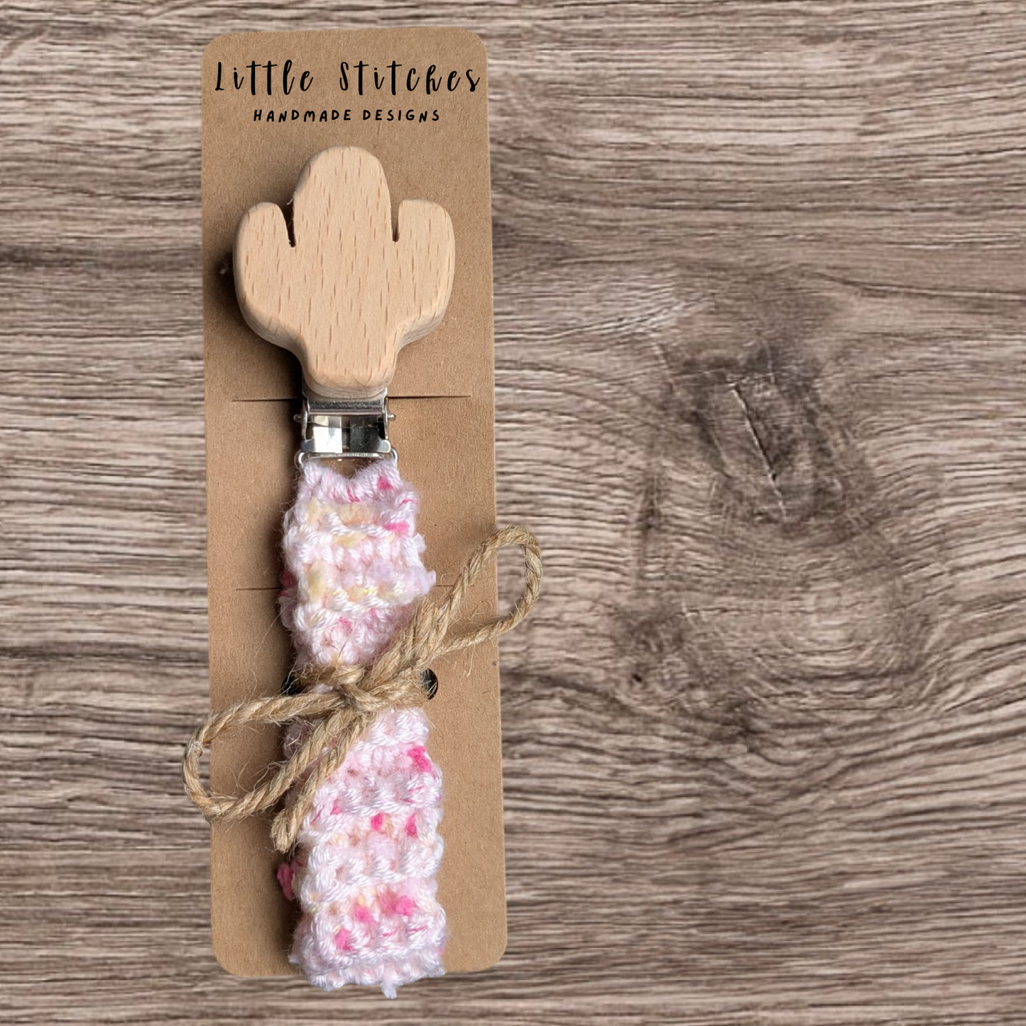 Cactus Pacifier Clip