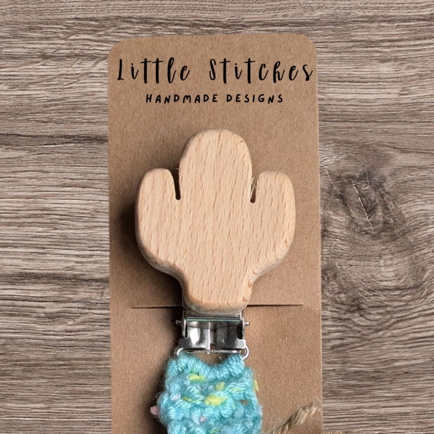 Cactus Pacifier Clip