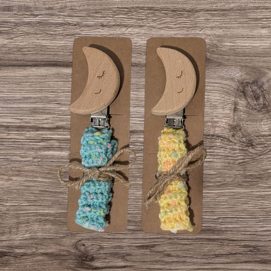 Moon Pacifier Clip