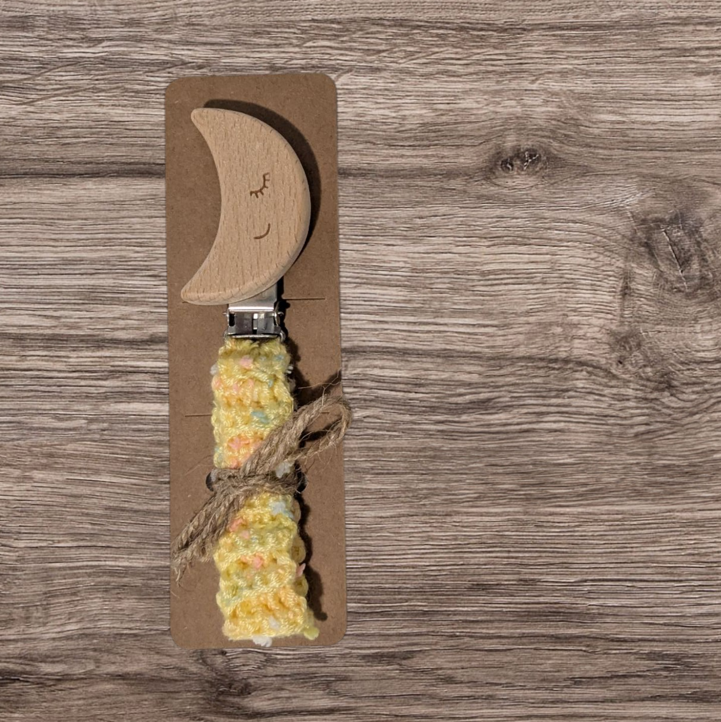 Moon Pacifier Clip