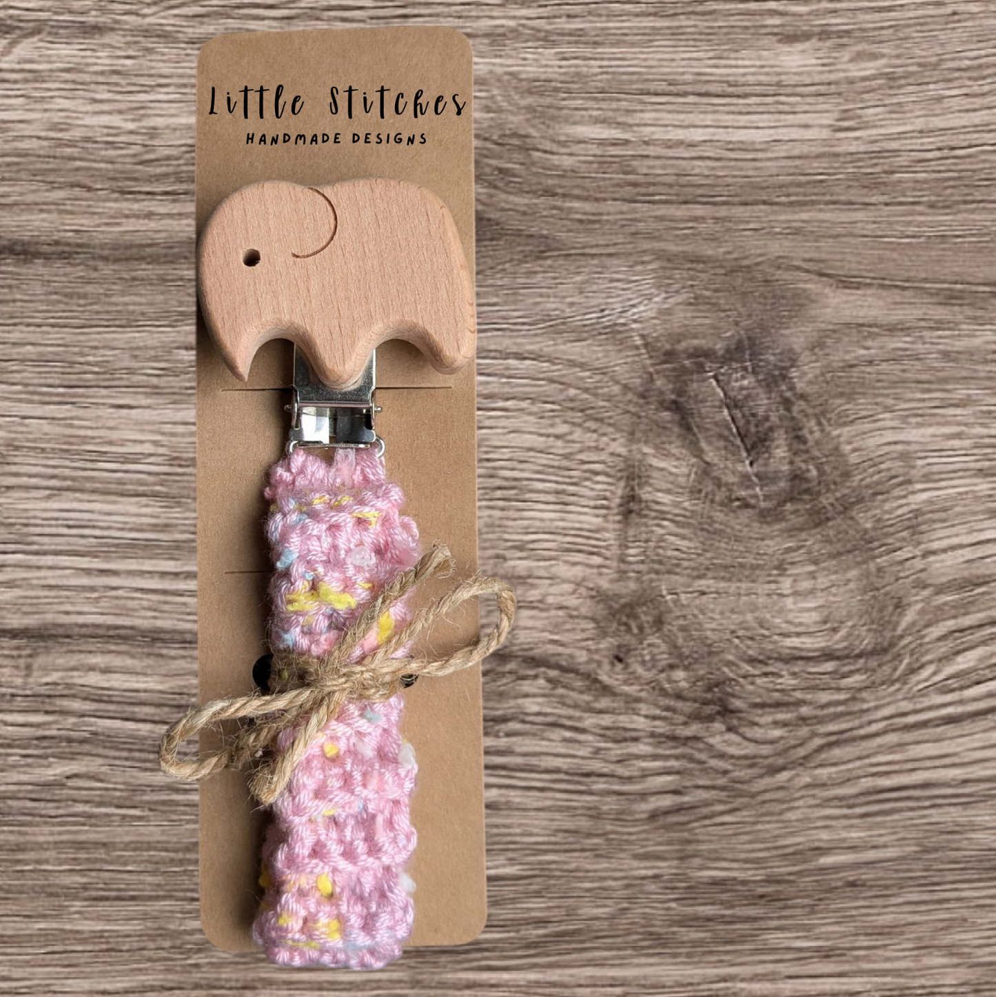Elephant Pacifier Clip