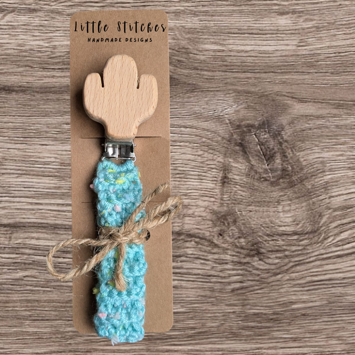 Cactus Pacifier Clip