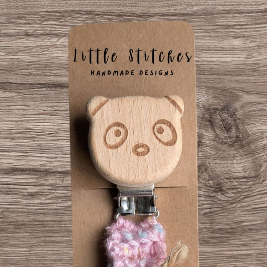 Panda Pacifier Clip