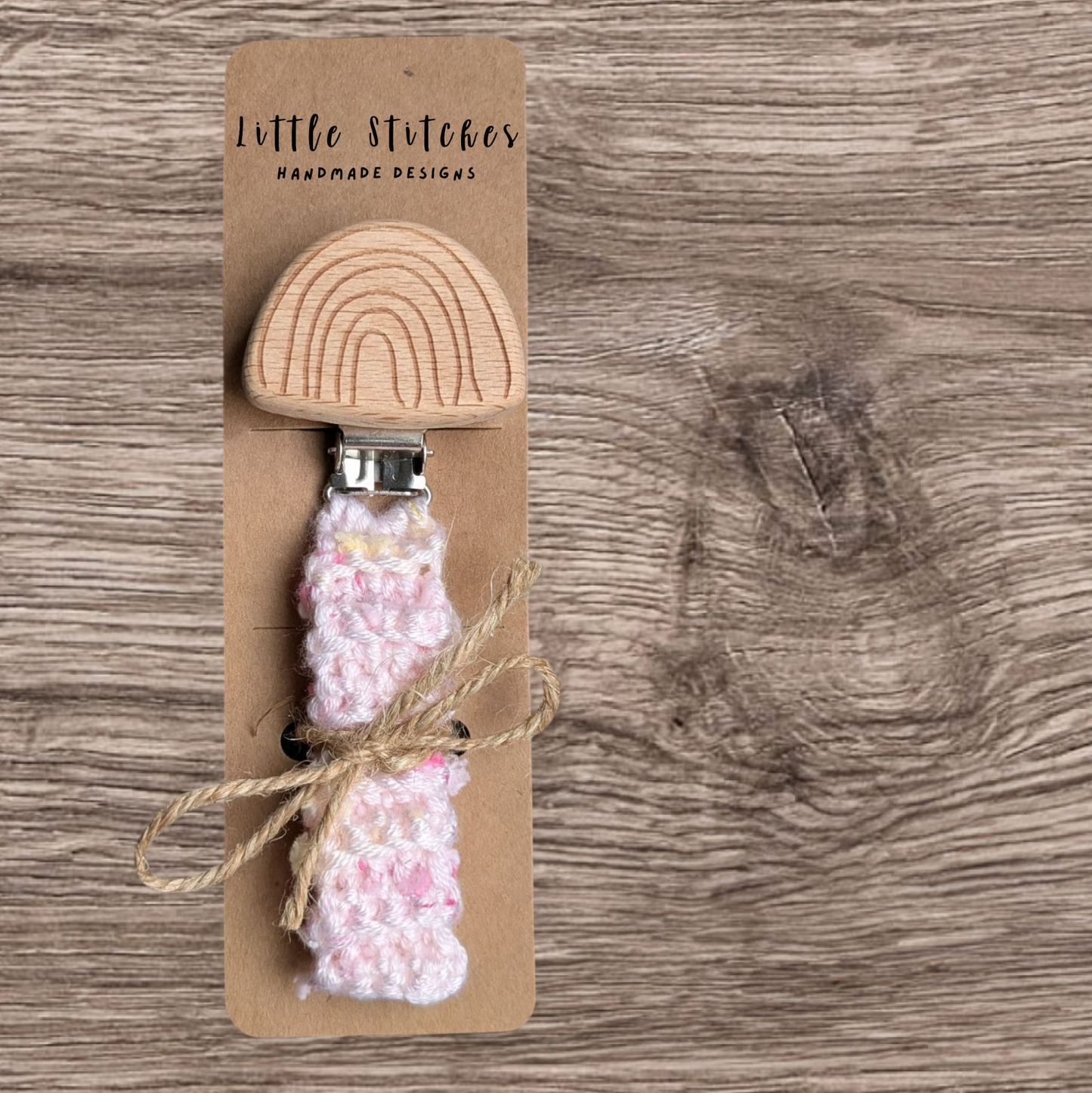 Rainbow Pacifier Clip