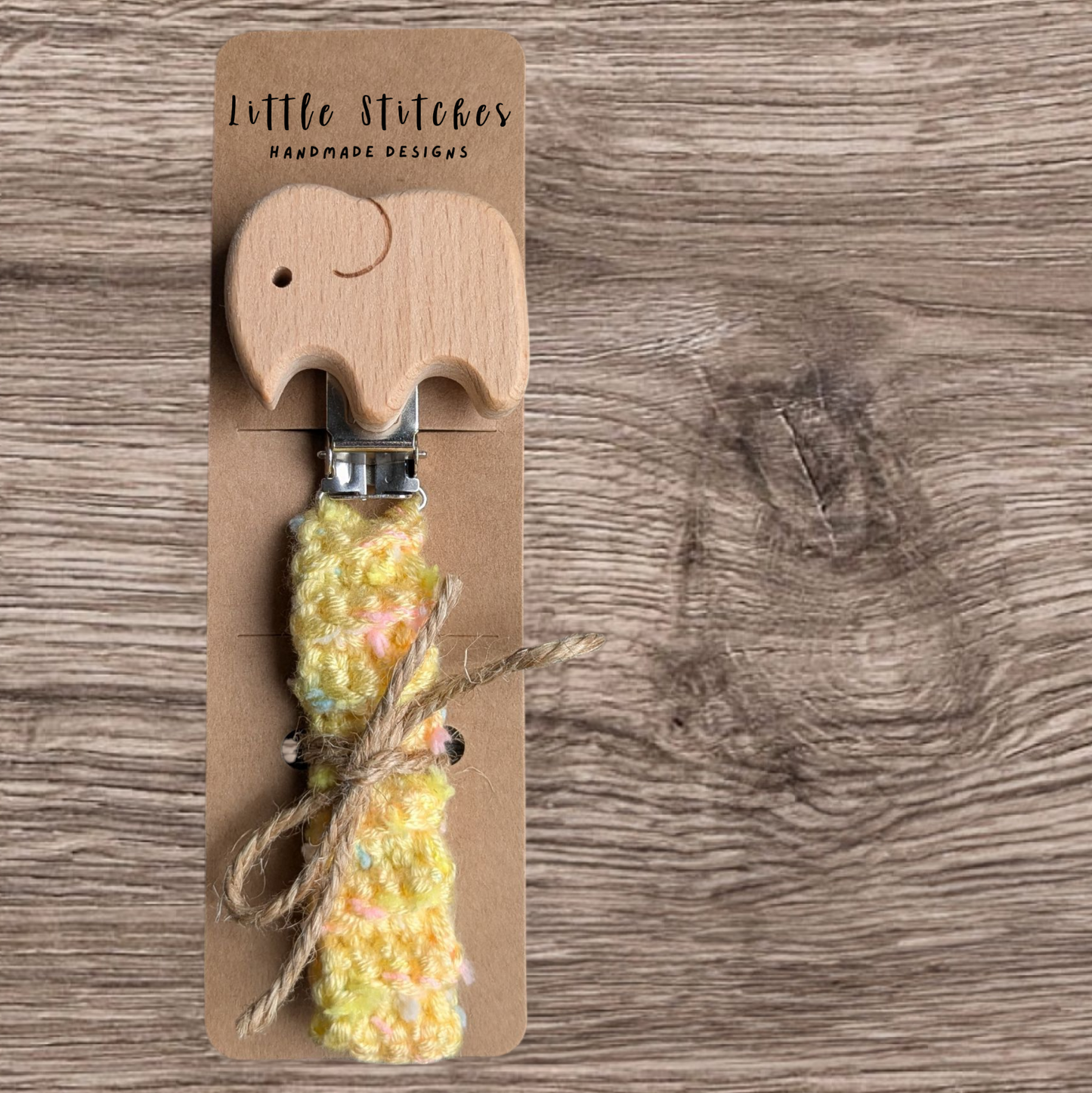 Elephant Pacifier Clip