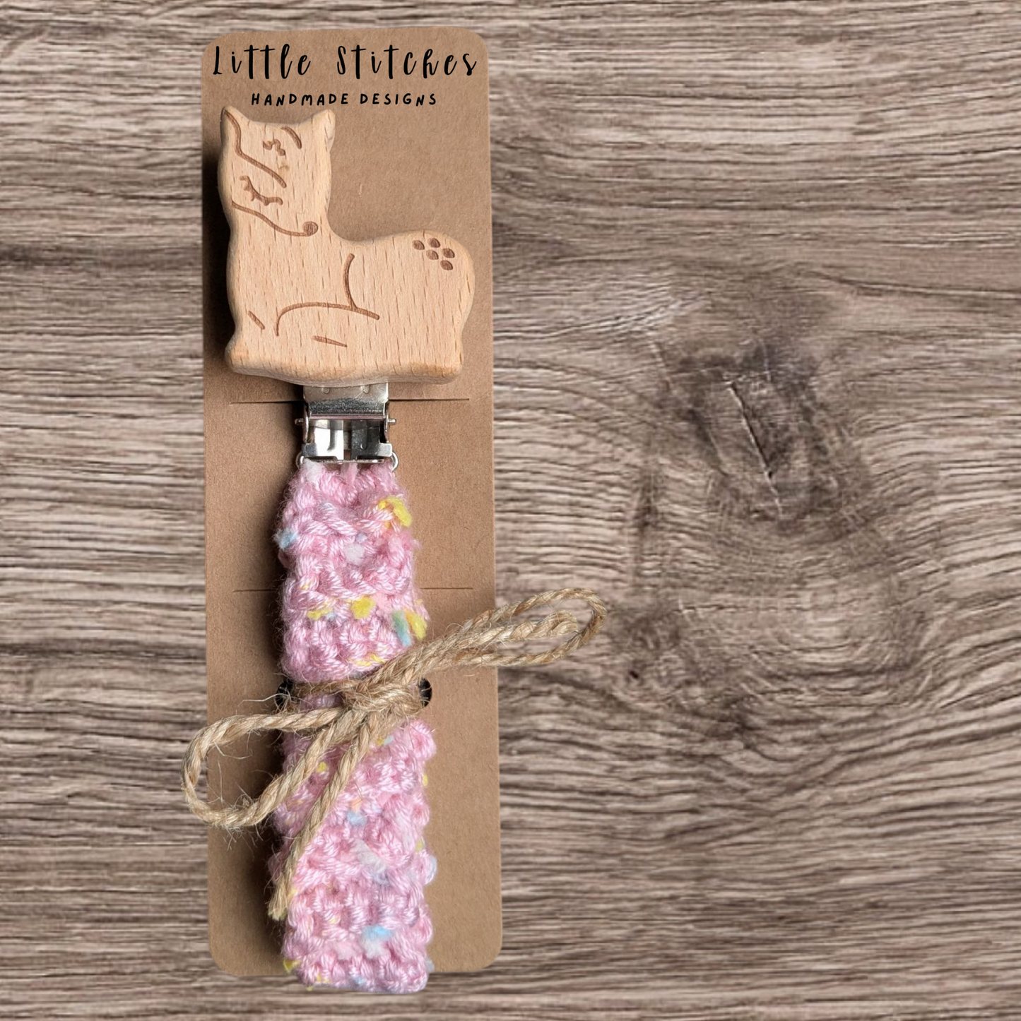 Fawn Pacifier Clip
